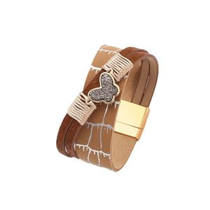 Cross <b>Leather</b> <b>Bracelet</b> Quick Lead Time Rust Proof Material Holiday Gift for Women Balanced Weight Distribution - Product Image 5