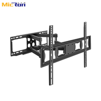 Soporte de Pared para TV Profesional de Pantalla Grande de 42-80 Pulgadas, Capacidad de Carga de 45 kg, Movimiento Completo, VESA 600x400, Brazo Flexible Inclinable y Giratorio de Metal