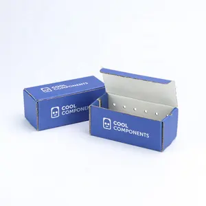 Kotak hadiah bergelombang kotak pengiriman kepala pengisian kustom grosir kotak kemasan kertas kotak Mailer kabel Usb Tipe C elektronik