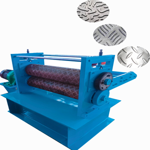 Automatic Stainless Steel Embossing Machine <b>Metal</b> Sheet SS Checker Plate Embossing Making Machine Plate Embossing Machine - Product Image 1