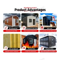 Maison modulaire préfabriquée de haute qualité OEM, mini-maison portable, dortoir mobile, villa, conteneur détachable de 20 pieds et 40 pieds