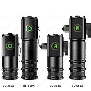 Mini lampe torche <span class=keywords><strong>LED</strong></span> rechargeable avec faisceau réglable, étanche IP65, corps en ABS, charge USB, mode SOS, utilisation d'urgence - Product Image 2