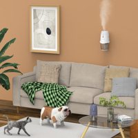 5 en 1 nouveau diffuseur automatique intelligent de brume d'arôme de pulvérisation de commande vocale diffuseurs de lampe d'induction de parfum rechargeables avec montage mural