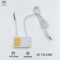 Interruptor táctil LED de alta tensión CA 110V-240V con un solo botón para control de atenuación o desempañador para espejo de baño inteligente
