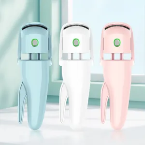 Großhandel Wimpern zange USB wiederauf ladbare elektrische Mini Dauerwelle Heizung Pink Curler Wimpern beheizt Wimpern zange