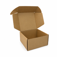 Boîte d'expédition en carton ondulé kraft recyclé écologique de 2 mm, personnalisée, imprimée couleur recto-verso, pour cosmétiques, cadeaux et vêtements