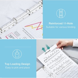 Bìa Đựng Tài Liệu Trong Suốt Chống Nước Trực Tiếp Từ Nhà Máy Bìa Lá Rời 11 Lỗ Bằng Nhựa A4 - Product Image 2