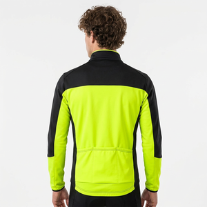 <b>Men's</b> Reversible Full Zipper <b>Cycling</b> <b>Jacket</b> Windproof Quick Dry Eco-Friendly Long Sleeves MTB Bike OEM Sportswear Plus Size - Product Image 2