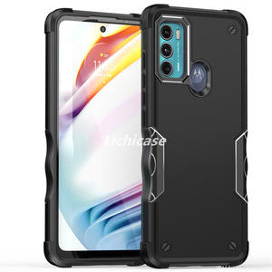 Lichicase Buena calidad TPU PC Combo Phone Case para Motorola Moto G <span class=keywords><strong>Play</strong></span> <span class=keywords><strong>2022</strong></span> Anti-knock Cover - Product Image 1