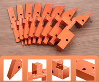 Blocs d'installation Jauge de hauteur en alliage d'aluminium avec jeu d'angle Barres de configuration de table de routeur 8 pièces