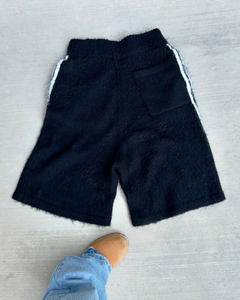 Pull en laine jacquard graphique surdimensionné, style hip-hop décontracté, poids moyen, avec cordon de serrage, design moelleux et duveteux pour homme - Product Image 3