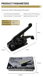 Nhà Máy OEM Xuất Khẩu Nâng Cấp Hướng Dẫn Sử Dụng 13-19Mm PP/Pet Vành Đai Tensioner Niêm Phong Máy Đóng Đai Tensioner Và Niêm Phong Máy Công Cụ - Product Image 3