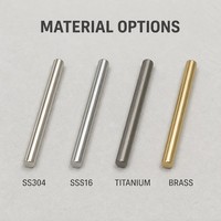 Goupille de centrage sur mesure en acier inoxydable pour alignement de gabarits, moules et matrices SS304 SS316, goupille de positionnement de précision en titane