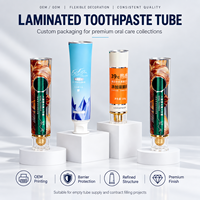 Tubes en aluminium et plastique pour dentifrice, emballages vides avec bouchon à vis, impression UV, logo personnalisé, 12,7-35 mm