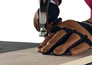 Устойчивые к порезу кожаные рабочие перчатки с <span class=keywords><strong>EN388</strong></span> уровень 4 стандарт - Product Image 6