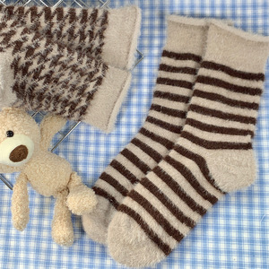 Women's Mink Fleece <b>Socks</b> Thick <b>Winter</b> Furry Retro Style Anti-Foul Floor <b>Socks</b> - Product Image 4