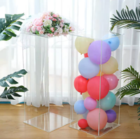 Cube acrylique présentoir gâteau stand mariage décor centres de table fête d'anniversaire événement décor toile de fond base acrylique piédestal support