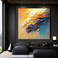 Peinture à l'huile abstraite purement peinte à la main sur toile, décorative moderne pour salon, salle à manger, fond de canapé, hôtel, texture RH