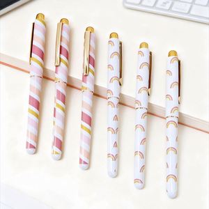 High-end Luxury Plastic Ballpoint <b>Pen</b> Custom Thermal Transfer Process Flower Film <b>Pen</b> Cute Gel <b>Pens</b> for Students and Children - Product Image 1