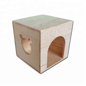 Fábrica personalizada <span class=keywords><strong>Chinchilla</strong></span> y conejillos de indias cabaña escondite casa de madera con ventana - Product Image 4