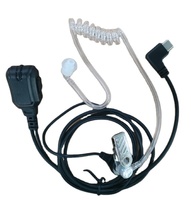 E63V-TPC Vente en gros usine Écouteur tubulaire acoustique avec microphone pour radio bidirectionnelle à transducteur dynamique, cordon de 100 cm, en métal et plastique, pour talkie-walkie Type-C