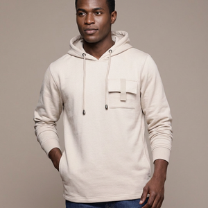Sweat-shirt et sweat à capuche pour homme, design tendance, coupe classique, en molleton doux avec fermeture éclair, coton, OEM, vente en gros, streetwear, mode - Product Image 1