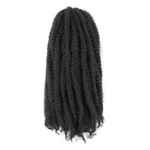 Dreadlocks Sintetici <span class=keywords><strong>Afro</strong></span> Marley Braids Premium all'Ingrosso, Grandi Treccine a Crochet Effetto Caterpillar per Acconciature <span class=keywords><strong>Afro</strong></span> - Product Image 1