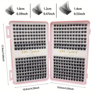 Eyelash Extension <b>Kit</b> - Individual Eyelash Set, D-<b>Roll</b>, Multiple Lengths, Odorless, Easy to Apply for Home Makeup - Product Image 6