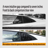 Accesorios de Decoración para Ventana Triangular Trasera, Ventana Trasera Modificada con Persianas, Apto para GAC Trumpchi Shadow Leopard