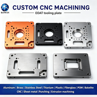 Plaque de base de fixation en aluminium 6063 anodisé haute précision, usinée CNC, pour équipement d'inspection de semi-conducteurs