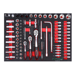 Ensemble d'outils à main combinés en acier au carbone de 158 pièces avec porte-outils EVA pour l'entretien mécanique et la réparation automobile - Product Image 2