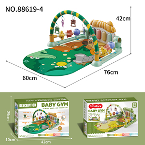 Trotteur bébé convertible en tapis d'activités multifonctionnel avec piano et pédales, jouet éducatif 2-en-<span class=keywords><strong>1</strong></span> pour enfants - Product Image 3