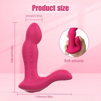 Vibrateur sans fil rechargeable par USB, étanche, pour le bien-être intime féminin, avec fonctions de vibration et de poussée