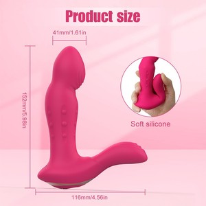 Pink Wiggling Thrusting <b>Vibrator</b> USB Rechargeable Waterproof 10 Frequencies Clitoral Stimulator Adult Sex Toy - Product Image 5