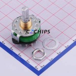 SRRM1C7800 Rotary Switch Through hole Component (THT) Switch 12 Cylindrical (with Slot) PC Pin Non-Short Circuit - Product Image 1