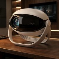 Mini-projecteur intelligent portable Z6 avec Android 14, Wi-Fi, résolution 720P, haut-parleurs intégrés, logiciel personnalisable, home cinéma
