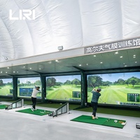 Dôme à membrane de grande portée pour structure de golf intérieure, utilisation toute l'année