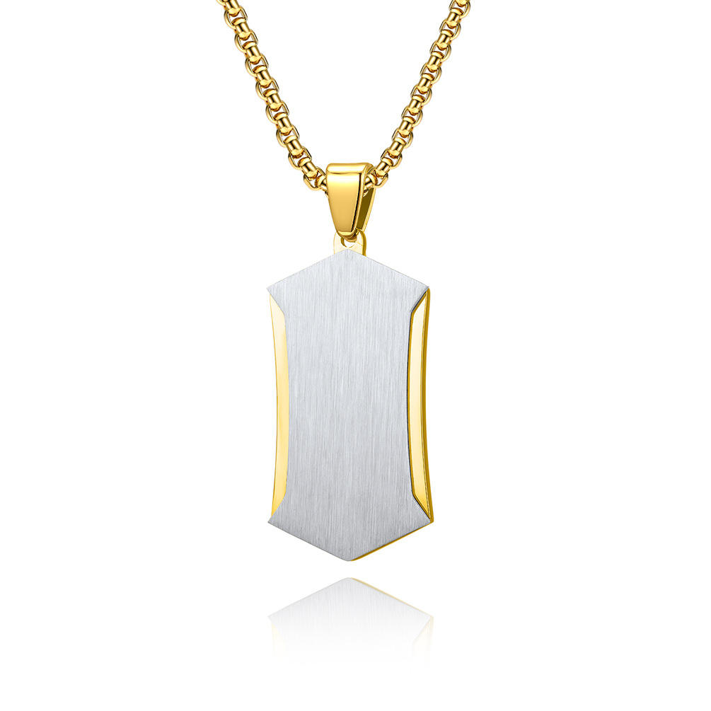 Gold Single Pendant Without Chain