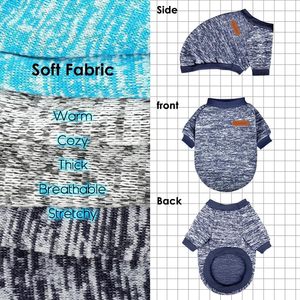 छोटे कुत्तों के लिए कुत्ते स्वेटर, सर्दियों ऊन गर्म नरम स्वेटर - Product Image 6
