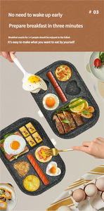 Machine à gaufres électrique multifonction carrée antiadhésive portable, machine à steak et sandwich tendance 2026 pour la maison - Product Image 5