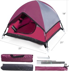 Carpa Portátil para Mascotas, Gatos y Perros Pequeños - Refugio Plegable para Viajes en Interiores y Exteriores con Puerta con Cierre y Ventana de Malla - Product Image 6