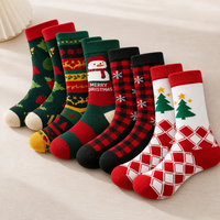 Chaussettes de Noël en tricot extensible, taille unique, pour toute la famille, lot en gros pour la saison des fêtes d'hiver