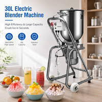 Commerciële 30L elektrische voedselblender van roestvrij staal, industriële mixer voor het verwerken van groenten, fruit en sauzen