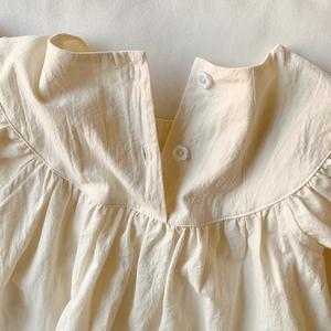 1 Pcs Custom Tag Floral Cotton Summer Infant Toddler Children Clothes <strong>Kids</strong> Girls Ruffled <strong>Dress</strong> - Product Image 6