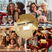 Coffret cadeau personnalisé pour anniversaires, bons de cinéma et messages spéciaux Cartes à gratter motivationnelles au design doré élégant