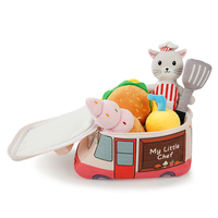 Jouet en peluche éducatif en forme de chat, personnalisé pour restaurant rapide, écologique, en polyester et coton PP, cadeau ODM