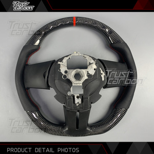 Volant en fibre de carbone personnalisé pour <span class=keywords><strong>Ford</strong></span> <span class=keywords><strong>Mustang</strong></span> S197 Series 2005-2014 5.0L GT GT500 GT500KR RTR Shelby Super Snake Coupé - Product Image 5