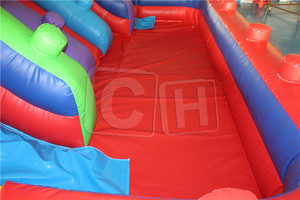 Maison gonflable commerciale à thème coloré, château gonflable, toboggan aquatique, maison gonflable avec piscine - Product Image 5