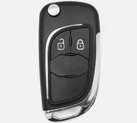 Coque de clé de voiture télécommande pliable à 2 boutons en ABS modifiée pour Chevrolet Cruze Epica Lova Camaro Buick Opel