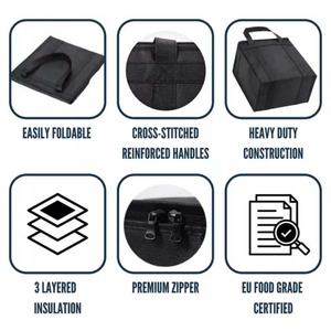 Extra Large Heavy Duty Insulated Reusable Tote Grocery Thermal Shopping Bag Cooler Bag - Product Image 5